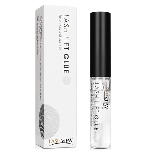 LASHVIEW Lash Lift Glue, Eyelash Perm Glue,Lash Lift Adhesive,Eyelash Lift,Lash Perm Adhesive,No Irritation and Odorless,5ML.