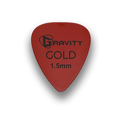 Gravity Picks Médiator de guitare traditionnel en forme de goutte d’or – 1,5 mm – Rouge - Les Beatles, Paul McCartney, John Lennon, RIngo Starr, George Harrison Gravity Picks Médiator de guitare traditionnel en forme de goutte d'or - 1,5 mm - Rouge – Image 4