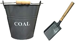 Fireside Coal Bucket & Shovel in French Grey
