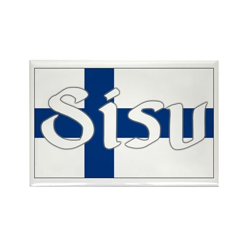 Imán Rectangular Finnish Sisu de CafePress 3x2 pulgadas miniatura 1