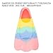 NOLITOY 1pair Boy Girl Silicone Lightweight Diving Flippers for Swimming Training Compact Design for Pool and Sea Use for Young Swimmers Snorkelers Color