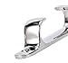 NRC&XRC 4/5/6inch Boat Cleat Line Straight Bow Chock Silver Marine Stainless Steel 316 Boat Dock Cleat Chock Accessories Straight Cable Guide,Free Fastener (5inch)