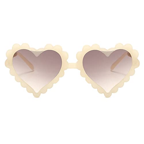 Girls Heart Shaped Sunglasses UV 400 Protection girls heart sunglasses for Beach outdoor summer Age 3-102