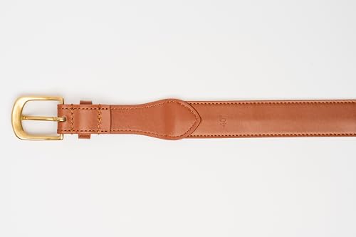 Palmetto Golf & Belts, Cross Embroidered golf belt, Beige backdrop with Brown Cross4