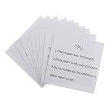 YOSADIER 20枚 修理用ラバーパッチ エアーベッド補修テープ 防水自己接着 インフレータブル製品用 気球 プール ボートの 裂け補修に