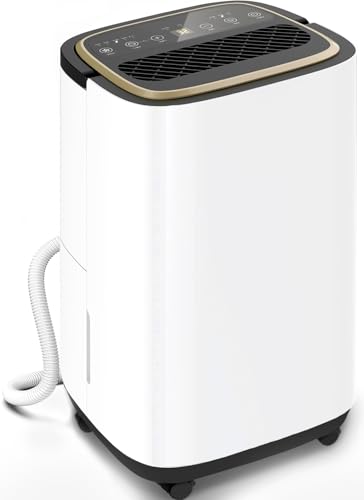 Image of 3000 Sq.Ft Dehumidifier, 30PT/24H Dehumidifiers with Drain Hose for Home, Large Compressor Dehumidifier for Basement/Laundry/Bedroom/Office, Dehu/Dry/Air Mode, Humidity Display/Timer/Child Lock