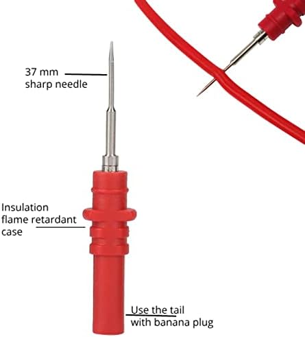 Miniatura 3 de 5 sondas de silicona flexibles HT307A, sondas de diagnóstico automotrices, perforadoras para cables de calibre pequeño