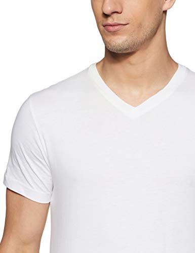 Image of Amazon Brand - Symbol Men's Solid Cotton T Shirt | Plain | V Neck | Half Sleeve-Regular Fit | Combo Pack of 3 (Available in Plus Sizes)