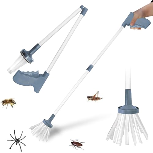 Spinnenfänger Extra Lang Handgehaltener Spinnenfänger Spider Catcher Spinnenfänger mit Langem Griff Insektenfänger Geeignet zum Sicheren Fangen und Freilassen von Insekten wie Spinnen