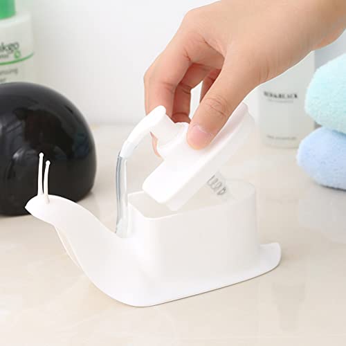 Ozgkee Dispenser Soap Dispenser, 120 Ml Design Snail Soap Dispenser Liquid Soap Pump Dispenser Bottle For Kitchen Bathroom Gift (Brown) - Image 2