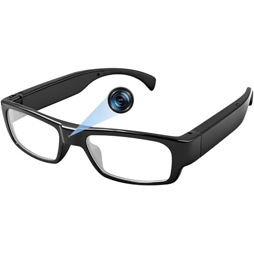 Camera Glasses 1080P HD Smart Video Glasses Wearable Sports Eyeglasses Outdoor Recording Action Camera for Motorcycle Riding Hiking Cycling