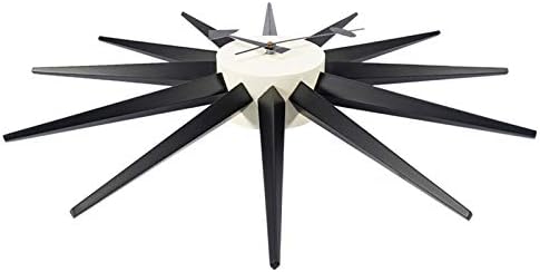 Miniatura 4 de ERICC Nordic Nielsen Chaoyang Reloj de pared solar luminoso y silencioso reloj de pared para sala de estar, comedor, oficina, reloj negro