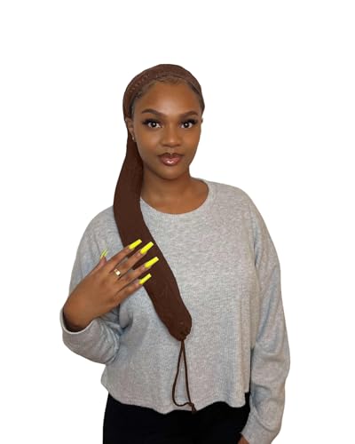 Hairweave Sleeve By Bellarus Beauty | Breathable Mesh Hair Cover for Braids Locs & Protective Styles | Anti-Slip Stretchy Protects Styles Overnight | Multiple Colors (Chocolate Brown)