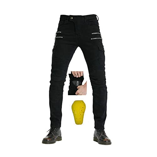 Pantalon de moto pour femme en tissu denim extensible résistant à l'usure, coupe-vent, respirant et résistant aux déchirures. Convient pour l'équitation, l'équitation, le ski Cover
