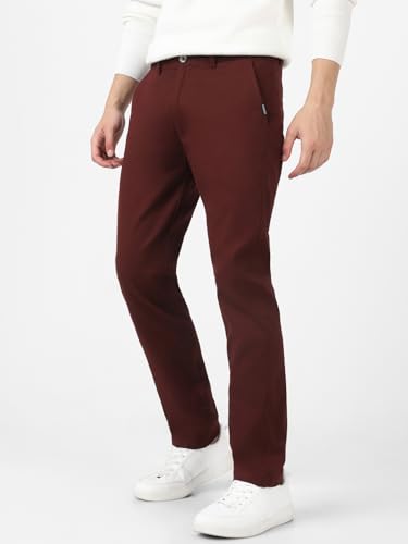 Image of Urbano Fashion Men's Cotton Light Weight Non-Stretch Slim Fit Casual Trousers