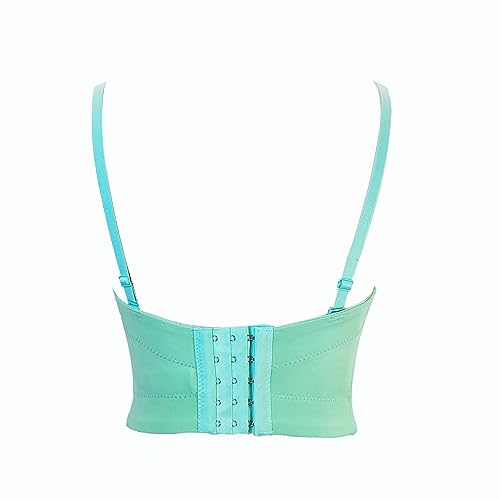 Image of VEENDEO Women's Strap Beads Bustier Corset Crop Top Club Party Bra
