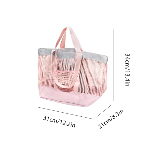 Bolsa de playa transpirable de 12.2 pulgadas con malla ligera y cremallera 5