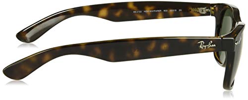 Ray-Ban RB2132 New Wayfarer Sunglasses Unisex (Tortoise Frame Solid Brown Lens, 55 mm)3