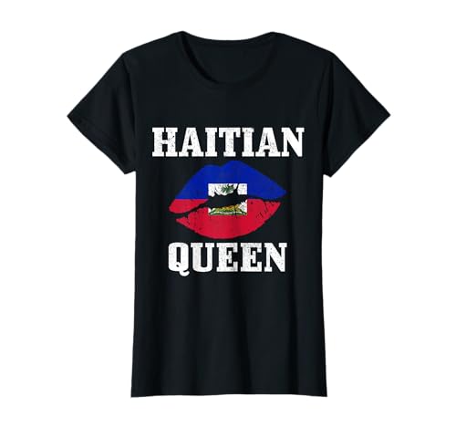 Reina Haitiana Bandera de Haití Orgullo Vintage Girls Camiseta