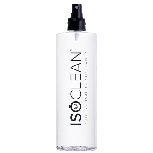 ISOCLEAN Brush Cleaner with Spray Top – Fast-Drying, No-Rinse Solution for Cleaning Makeup Tools – Vegan & Cruelty-Free – 525ml