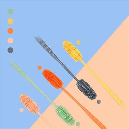Brosse pour biberons en silicone pour éliminer les résidus incrustés