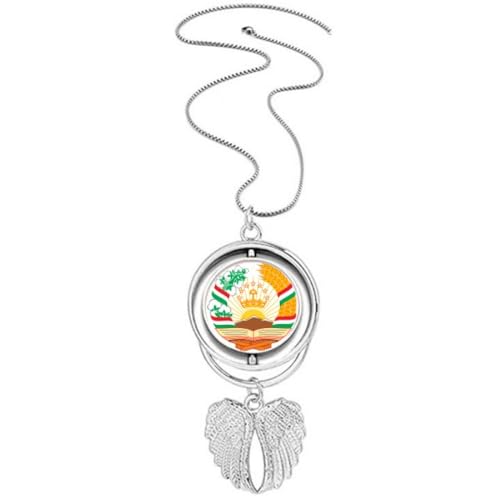 Pendentif Tadjikistan en ailes d'ange : l'alliance de la finesse et de la durabilité