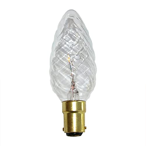 Kerze Glühbirne 40W B15 Klar gedreht Glühbirnen B15d 40 Watt Glühlampe Glühlampen Cover