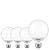 Honesorn Vanity Light Bulb 60 Watt Equivalent Globe Light Bulbs, 2700K Warm White E26 Base, Round Light for Bathroom, G25 LED Light Bulbs for Vanity Mirror CRI85+, 500LM, 120V, Non-dimmable, 4 Pack