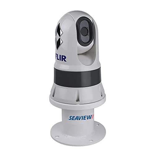 Image of Vertical Camera & Searchlight Mount | 8 inch Base | Concealed Cable Routing