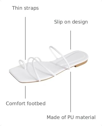 Image of GORGLITTER Women's Metallic Strappy Sparkly Square Toe Cute Dressy Sandals