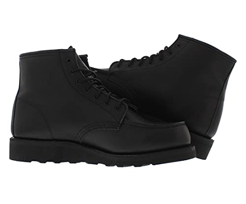 Red Wing Womens 6 Inch Classic Moc Leather Black Boots 8.5 US4