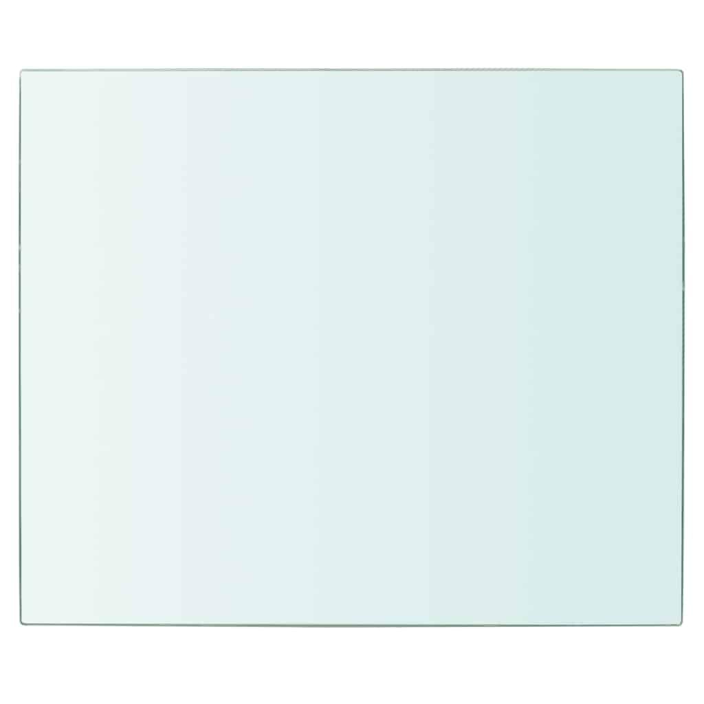 Mensola In Vetro Trasparente 30x25 Cm – Vetro Temperato Da 8 Mm, Capacità 15 Kg, Per Parete, Facile Da Pulire