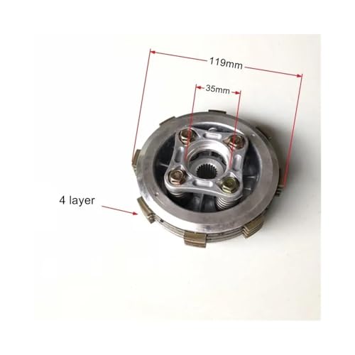 Embrague de 4 columnas para eliminar tirones en motos CBF125 y SDH150 3