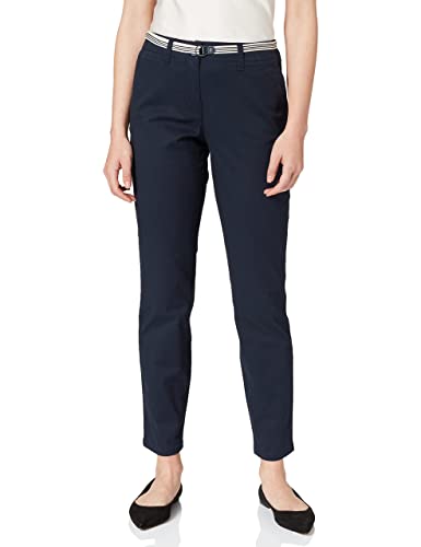 TOM TAILOR Damen Chino Slim Hose 1024233, 10668 - Sky Captain Blue, 34W / 30L