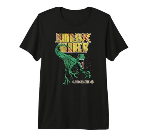 T-shirt Jurassic World Clever Girls Club premium pour femme fan de dinosaures