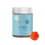 Jelly Pills Omega 3 Gummies für Kinder mit DHA aus Mikroalgen für Kinder – 70 Gummis – Ohne Zuckerzusatz – Orangen-Geschmack – Unterstützung von Gehirn, Konzentration & Sehkraft – 2-Monats-Kur