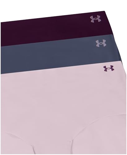 Image of Under Armour Women's 3-pack Pure Stretch No Show Hipster Underwear, All-day Comfort & Ultra-soft Fit