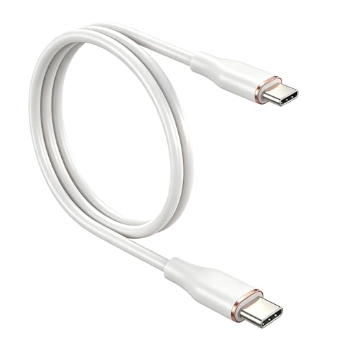 USB-C �P�[�u�� 1m 1�{�Z�b�g 60W PD�Ή� Type-C to Type-C 480Mbps | SLEIJAOOE/���炩�V���R���f�� / ���݂ɂ����݌v / 30,000����Ȏ����N���A / �f���o�͔�Ή�/�z���C�g