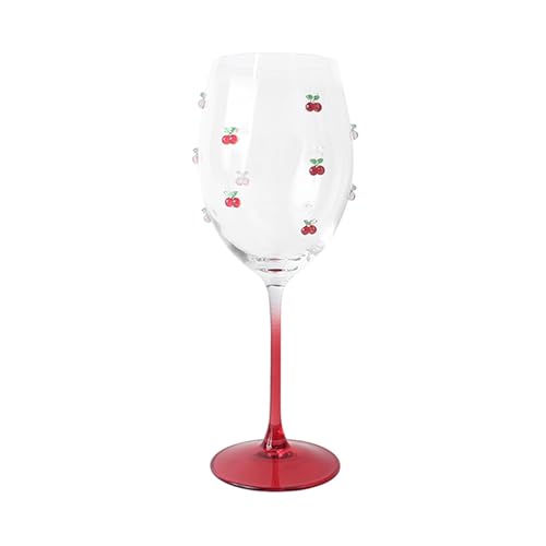 NOVASTYL - Boite de 4 verres à pied cerise 43.5cl en verre - 1605470