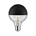 Produktbild LED Globe 95 Kopfspiegel Schwarz matt 5W E27 Warmweiß dimmbar