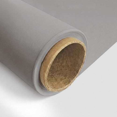 Haboke Seamless Paper Backdrop for Photography,Light Grey 107" x 32.8 ft