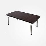 Coirfit Smart Work from Home Premium Multi-Purpose/Laptop Folding Table- Wood Finish top & Metal Legs- Walnut Brown