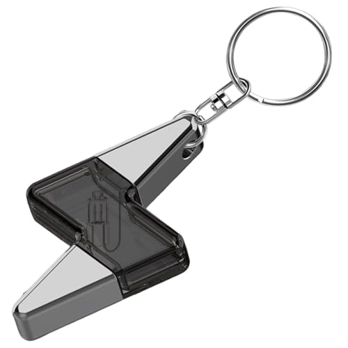 Llavero antiestático, llavero antiestático, eliminador de choque estático portátil en de perno, dispositivo compacto de protección contra electricidad estática, varilla multifuncional para,
