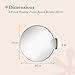 Hamilton Hills Round Beveled Mirror - 30' Circle Mirror - Classic Gold Frame - Wall Mount for Home Decor - Elegant Vanity Mirror for Bathroom, Bedroom, Living Room - Deep Metal Frame