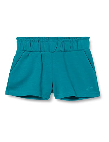 Shorts cas fille F098 couleur teal | Short d'été léger pour enfant