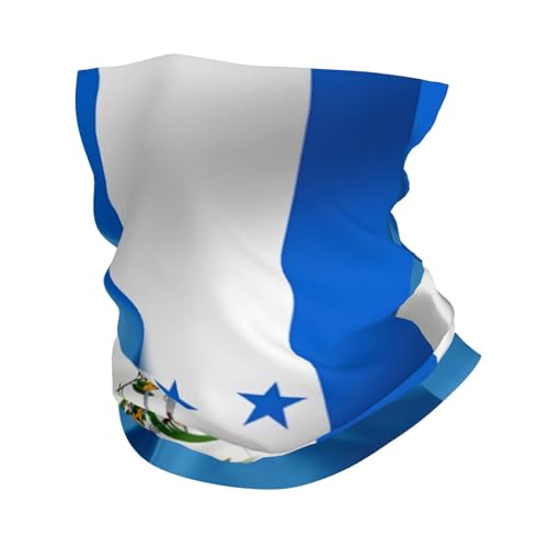 Mitad Honduras Mitad Guatemala Bandera De Guatemala Cuello Pañuelo Protección Solar Polainas De Cuello Multifuncional Pasamontañas para Yoga Pesca Caza 26X30CM
