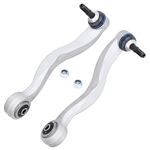 Image of Detroit Axle - 8pc Front Control Arms Kit for BMW 525i 528i 530i 535i 545i 550i M5, 4 Lower Rearward & Forward Control Arms 2 Sway Bars 2 Outer Tie Rods Replacement