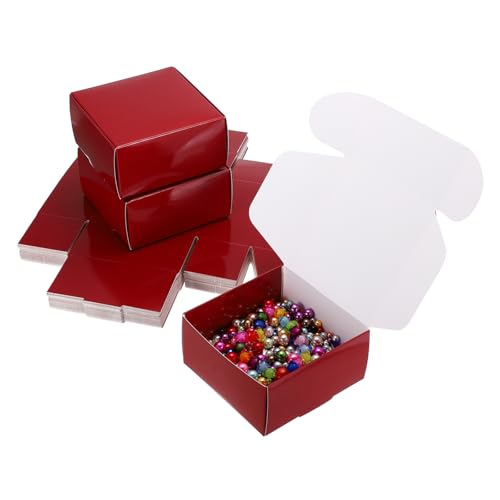Boites pour bijoux bagues boucles d'oreilles carton rouge PATIKIL contre rayures et poussière