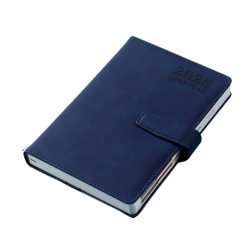 手帳 2025 手帳 A5 スケジュール帳 システム手帳 日記帳 ビジネス手帳 プランナー防水性と防汚性1日1ページ (青)