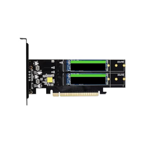 Carte PCIe NVMe quadruple emplacement transfert de données ultra rapide 64GT/s format 22110